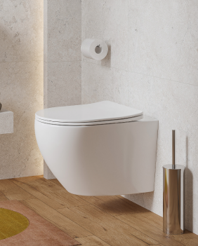 MITO TORNADO væghængt toilet Rimless Inkl. Softclose sæde